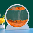 Round 3D Moving Sand Art – Circular Zen Desk Decor