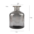 Nordic Glass Flower Vase – Clear Tabletop Decor for Dining