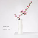 White Ceramic Vase with Hemp Rope – Nordic Minimalist Decor