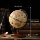 Vintage World Globe – Decorative Desk Map for Office & Home