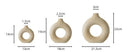 Ceramic Donut Vase – Modern Round Flower Vase for Living Room