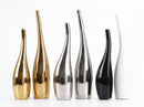 Gold-Plated Nordic Ceramic Vase – Luxury Modern Home Decor