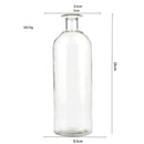 Nordic Glass Flower Vase – Clear Tabletop Decor for Dining