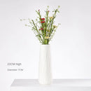 White Ceramic Vase with Hemp Rope – Nordic Minimalist Decor