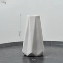 White Ceramic Bud Vase Set – Minimalist Japandi Tabletop Decor