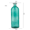 Nordic Glass Flower Vase – Clear Tabletop Decor for Dining