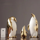 Penguin Ceramic Figurine – Cute Decorative Shelf Ornament