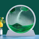 Round 3D Moving Sand Art – Circular Zen Desk Decor