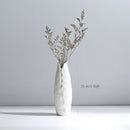White Ceramic Vase with Hemp Rope – Nordic Minimalist Decor